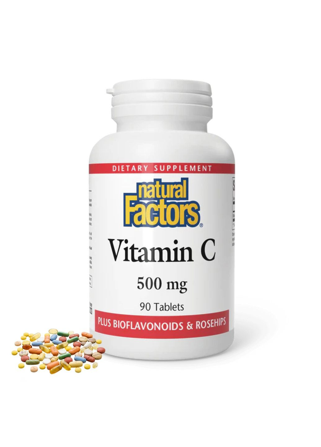 Vitamin C 500mg 90 tabs Natural Factors (367958064)