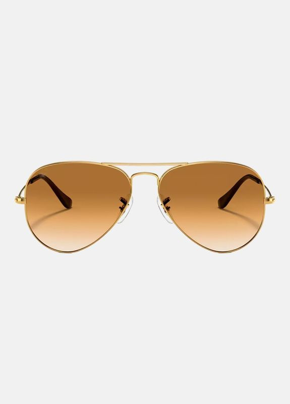 Солнцезащитные очки в металлической оправе RB003 Brown No Brand (292131599)