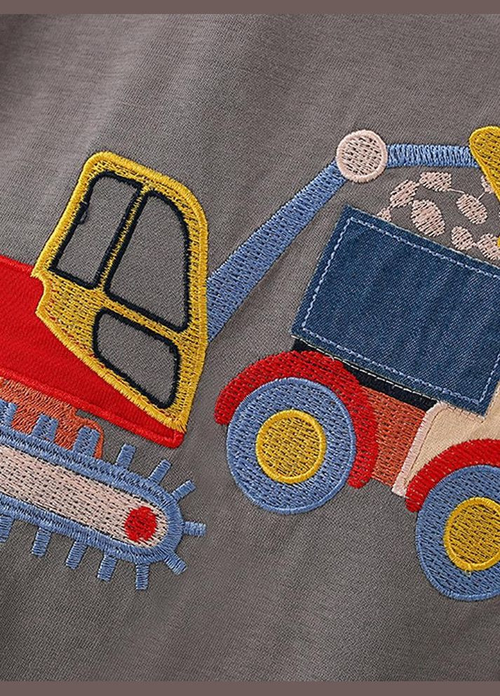 Темно-серая детская футболка для мальчика 10027 серый Malwee