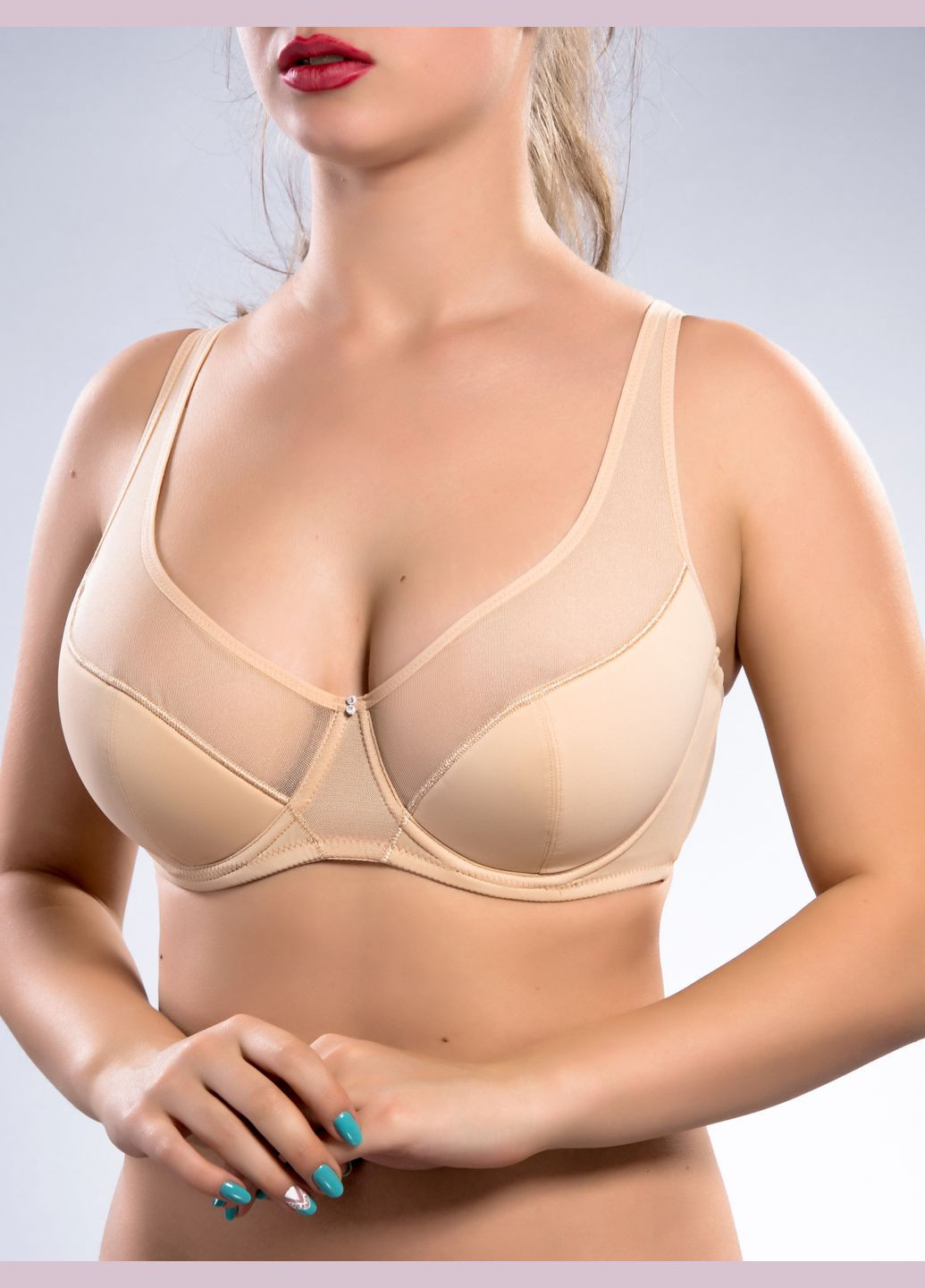 Бежевый бюстгальтер Acousma с косточками