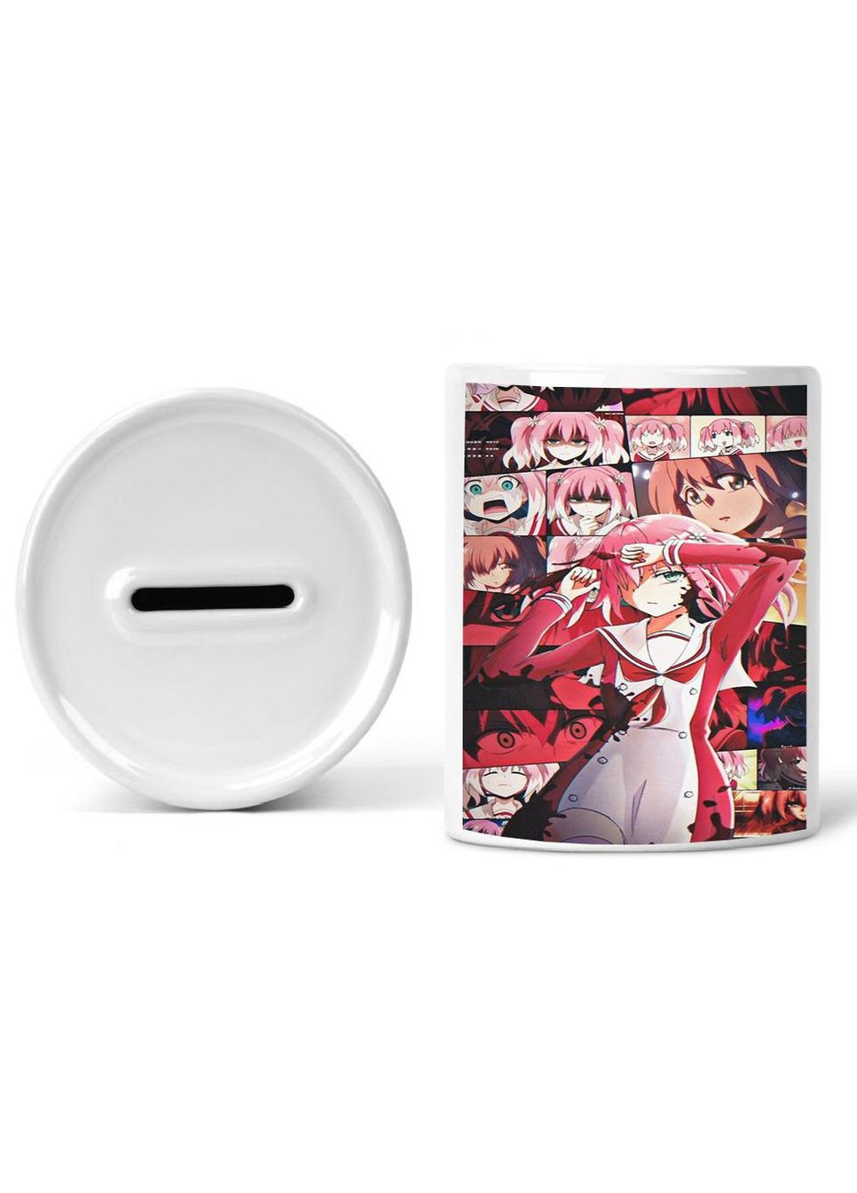 Скарбничка, копілка для грошей Аніме Бездарна Нана #0015 біла керамічна No Brand (315045604)