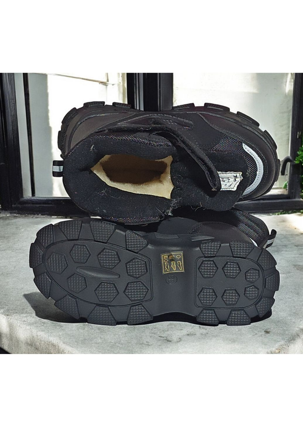 Черные зимние термоботинки зимние арт., черный Tom.M