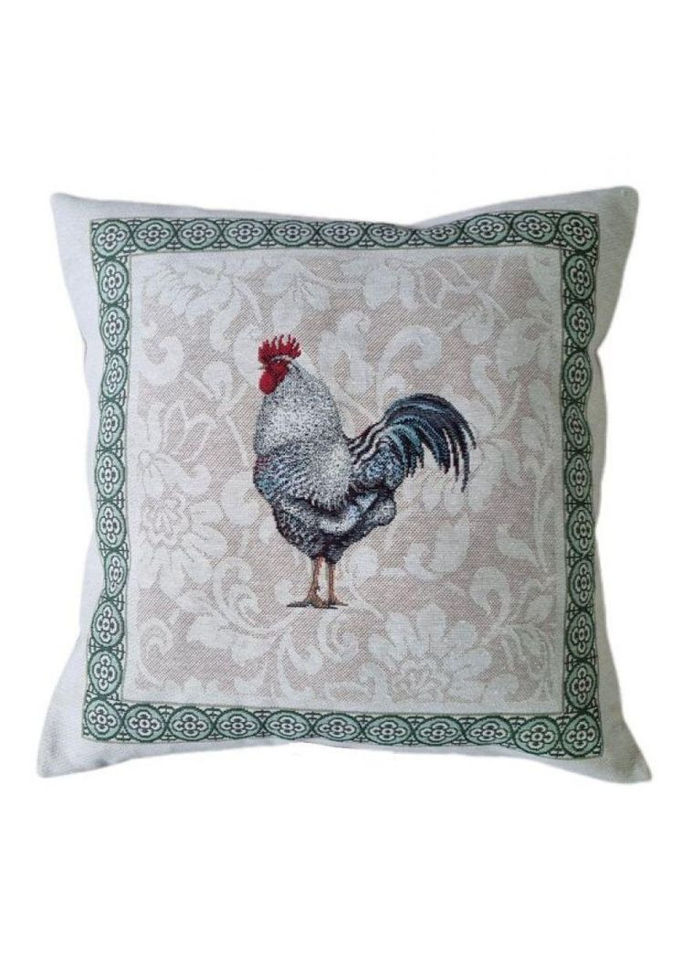 Декоративная наволочка Петух 45х45 см для дома стильная подушка для интерьера ProDobro (369365288)