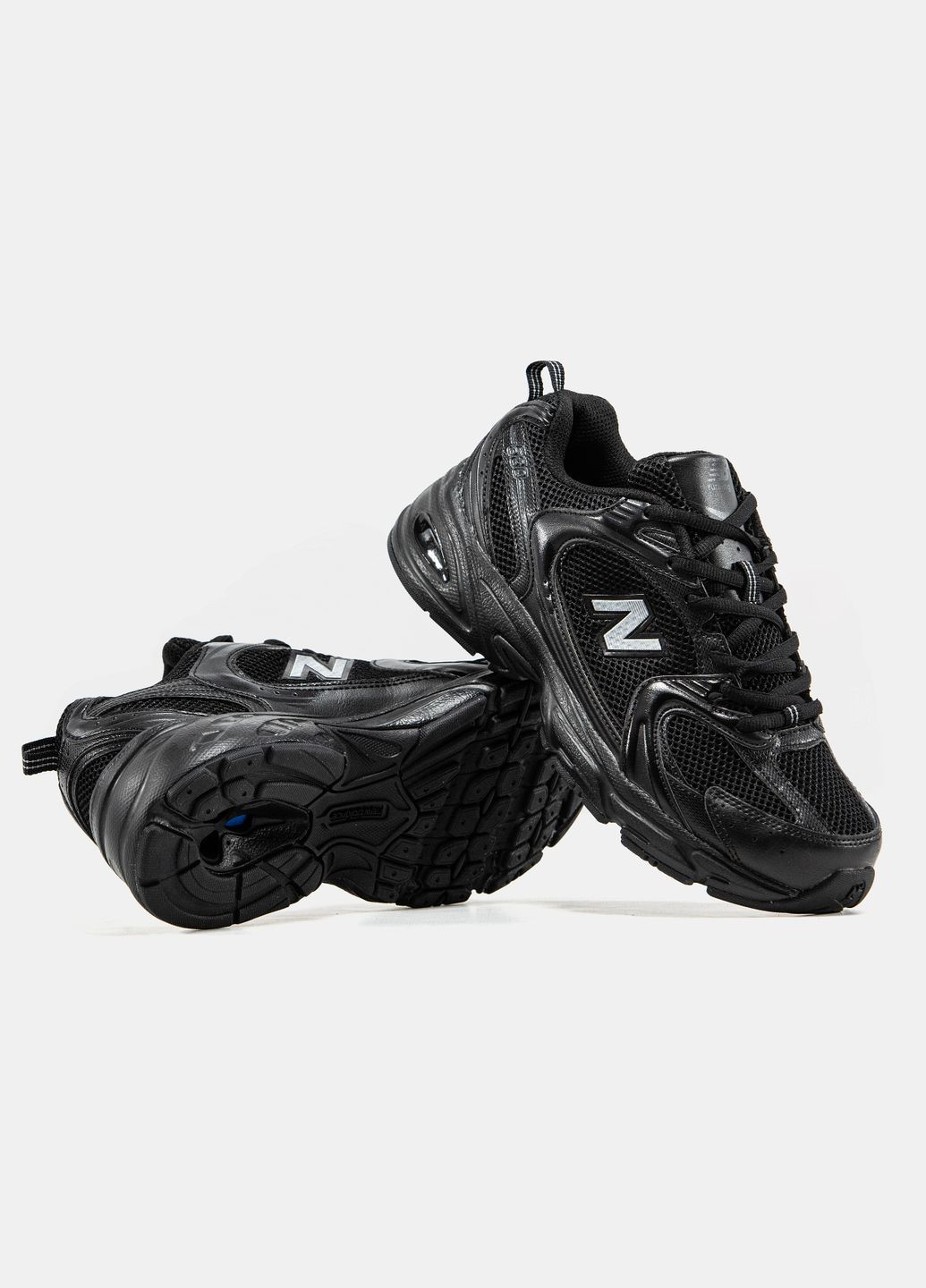 Кроссовки женские и мужские New Balance 530 Black | Нью Беланс 530 черные No Brand чёрные демисезоны (345562961)