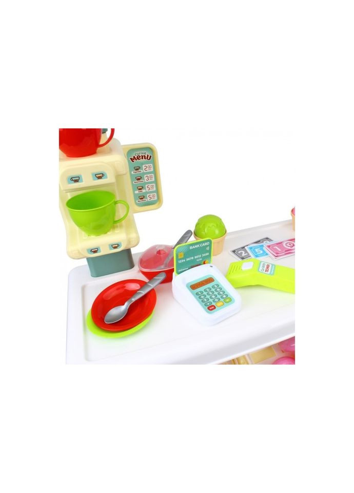 Ігровий дитячий набір "Кав'ярня" 9765TXK прилавок з полицями, іграшкові солодощі ТехноК (315023159)