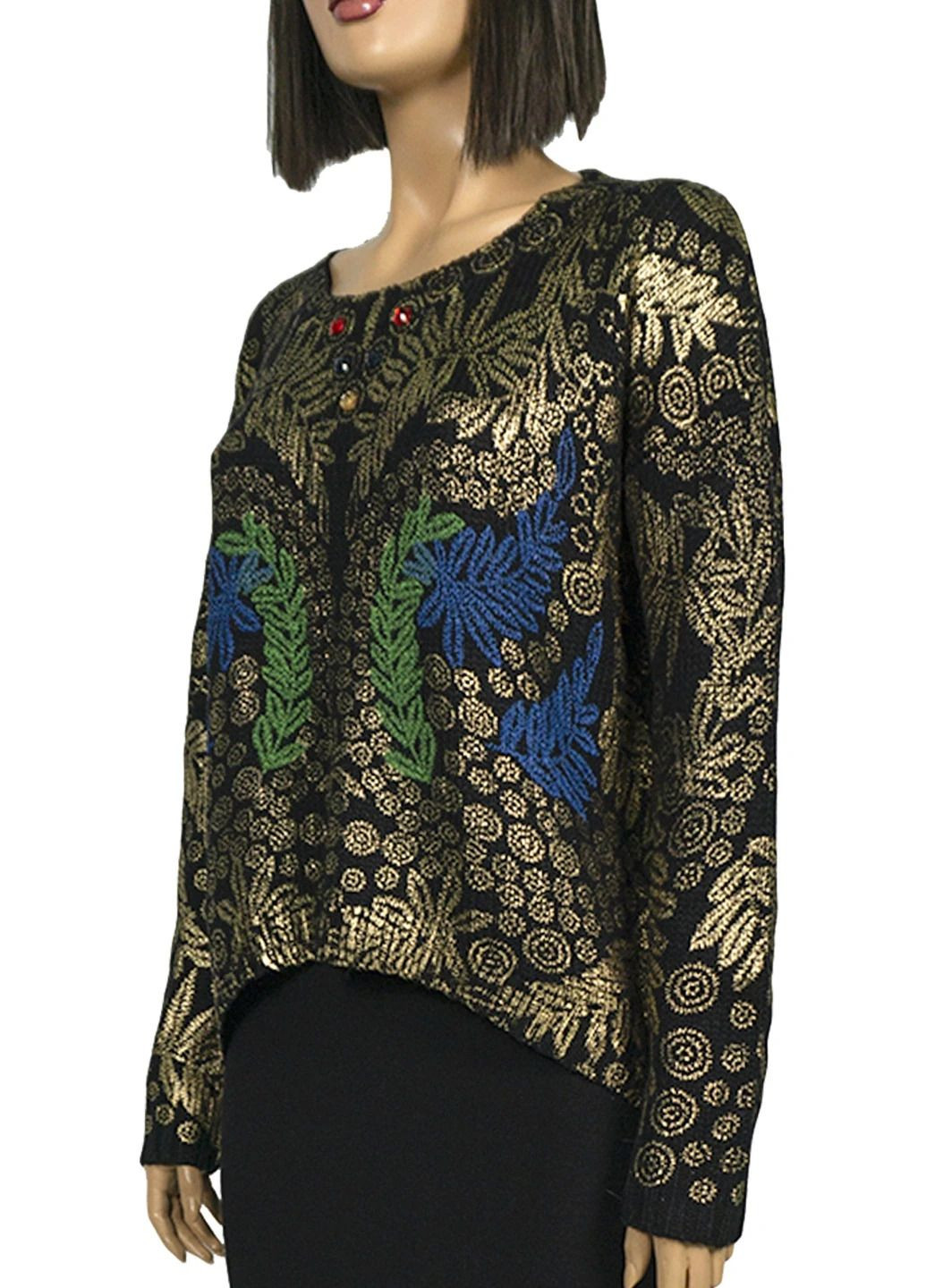 Черный демисезонный женский демисезонный свитер lw-835306 черный Lowett