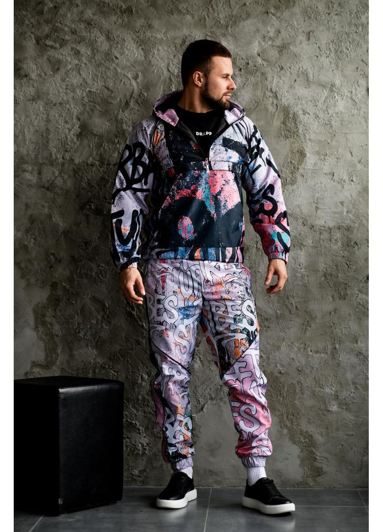Мужской спортивный костюм модный стильный анорак джогеры No Brand (371161388)