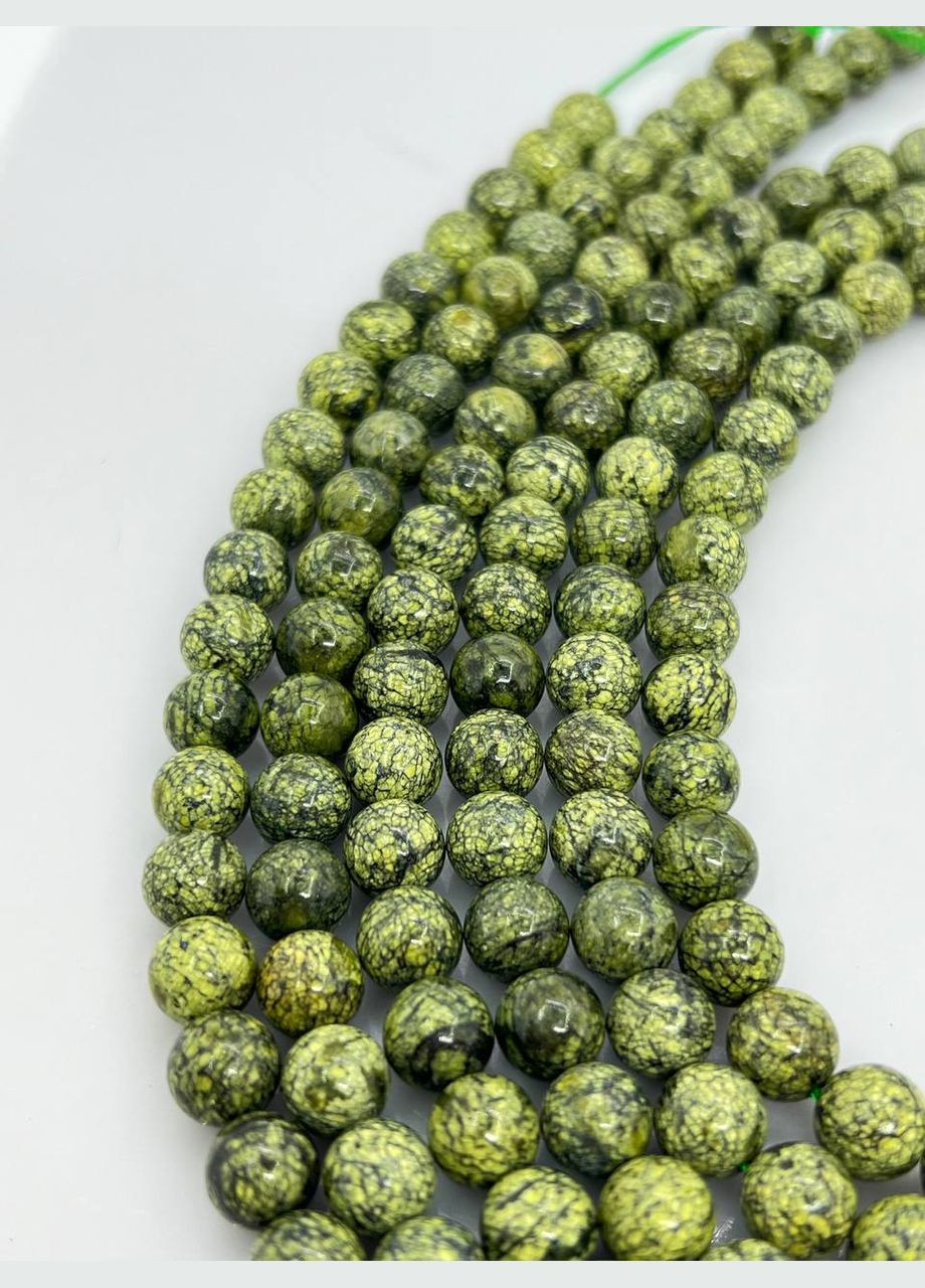 Змійовик на нитці без замка 8 мм 40 см No Brand (316658164)