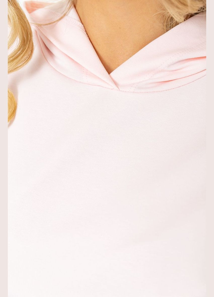 Худи женский двухнитка с капюшоном, цвет светло-розовый, Ager (268547171)