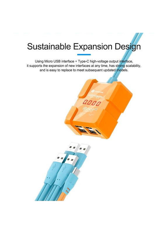 Кабели для блоков питания 2 в 1 IBOOT D с разъемами для подключения плат iPhone 6S - 15PM / Android Sunshine (322707447)