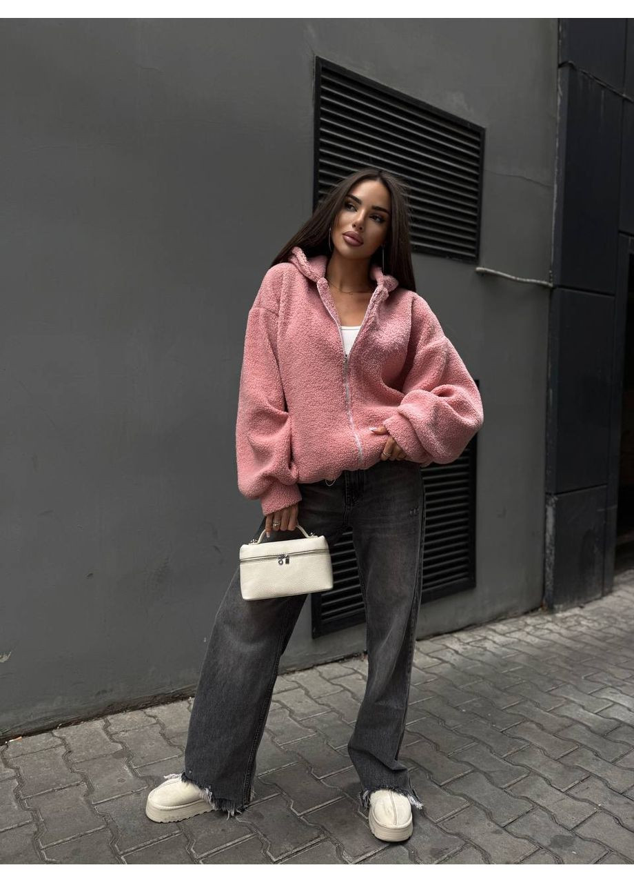 Женское оверсайз худи Teddy мех No Brand Р4939-779/2 (363839485)