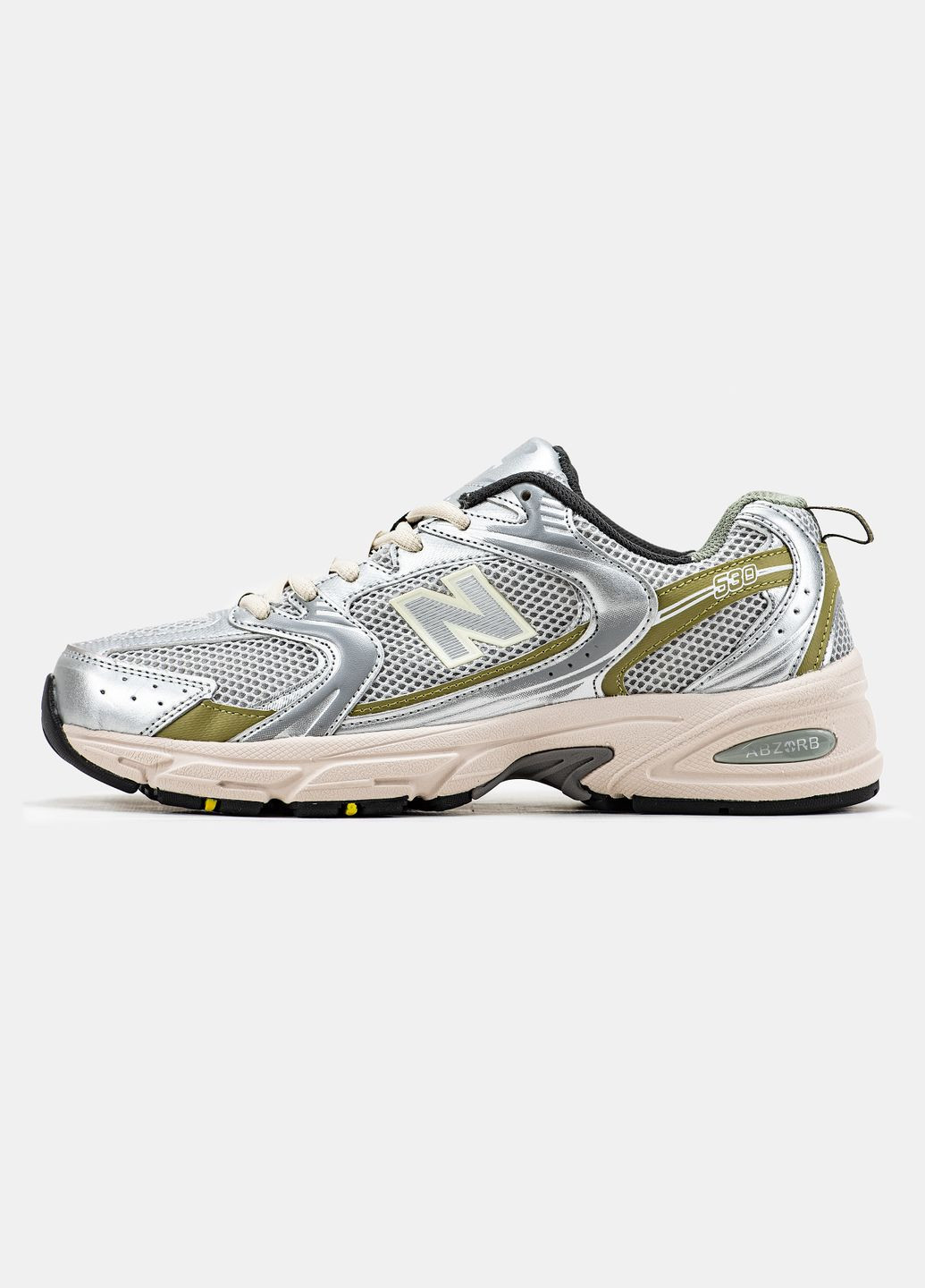 Сірі Осінні кросівки чоловічі і жіночі new balance 530 grey silver gold | нью беланс 530 сірі срібні золоті No Brand