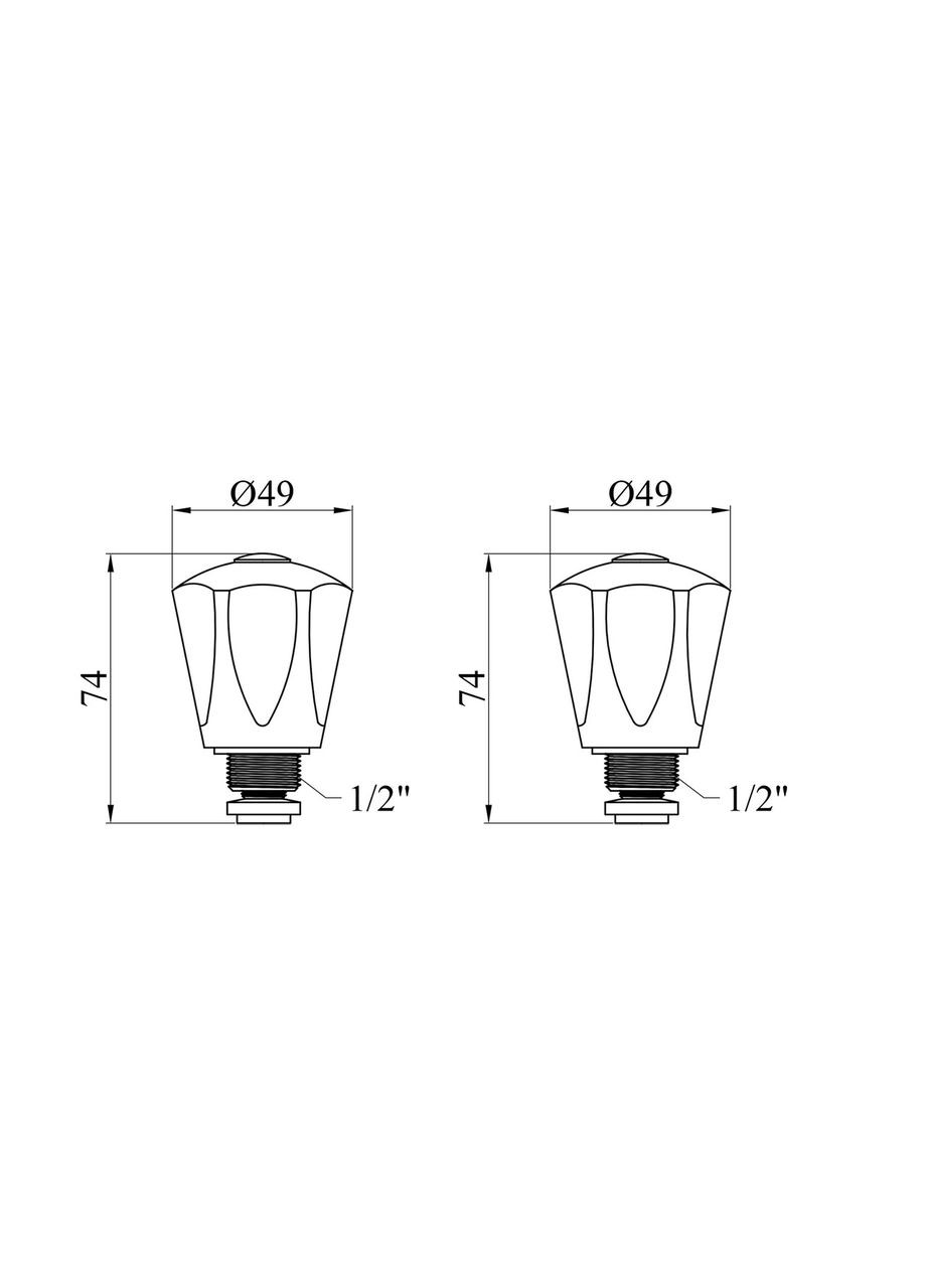 Головка вентильна М18х1 латунна УК1394-Вк4 Lexline (311204715)