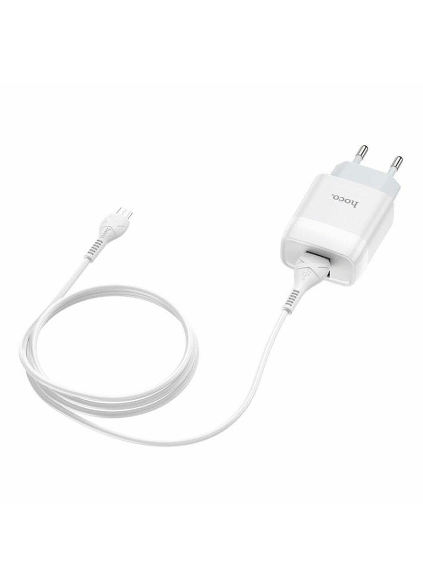 Блок для зарядки C73A Glorious dual port charger set(Micro) White Hoco (367724202)