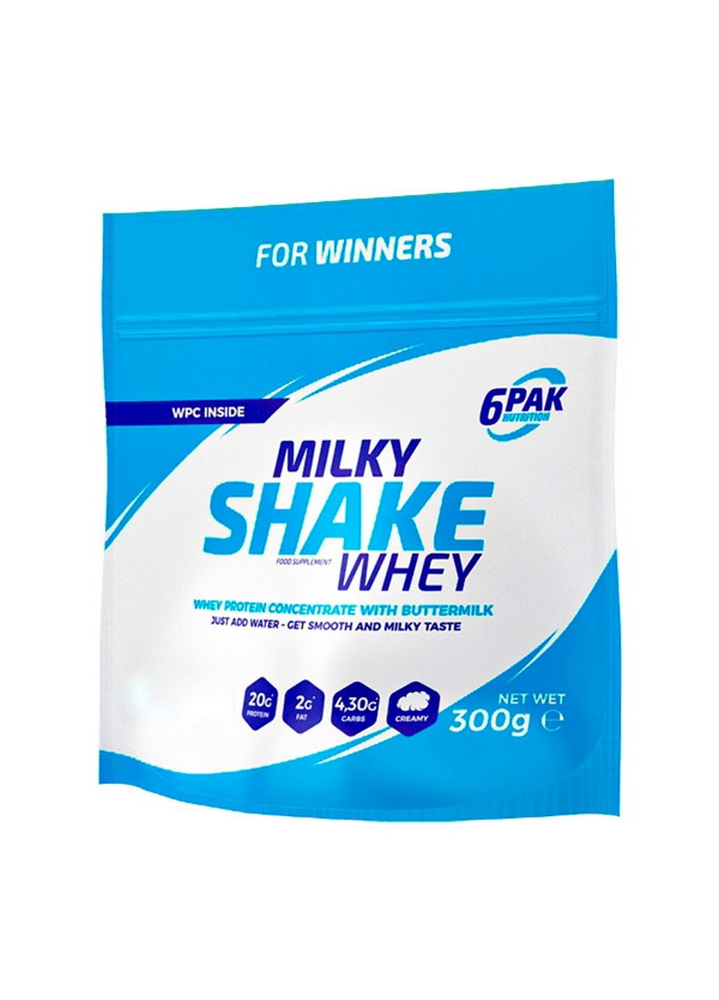 Протеин Milky Shake Whey, 300 грамм Черника 6PAK Nutrition (293338649)