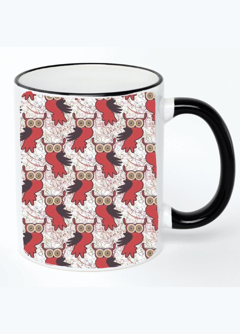 Чашка з дитячим малюнком (кухоль, кружка) #0277 Біла з чорною ручкою 330 мл No Brand (322716782)