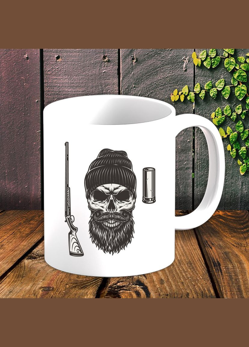 Белая кружка (чашка) для охотника с принтом "Охотник" 1 Кавун Чашка (316113144)