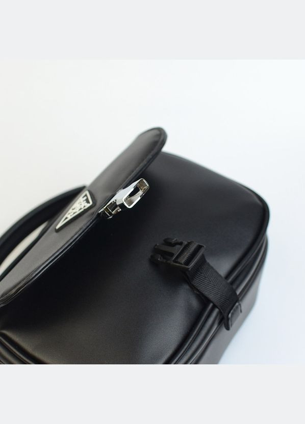 Сумочка жіноча чорна маленька красива з ручкою та довгим ремінцем Alex&Mia (338182406)