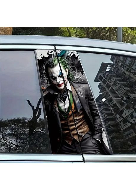 Наклейки на стойки дверей авто 3D TUNING STUDIO Джокер К 500х220х0.15мм=2штуки No Brand (362498309)