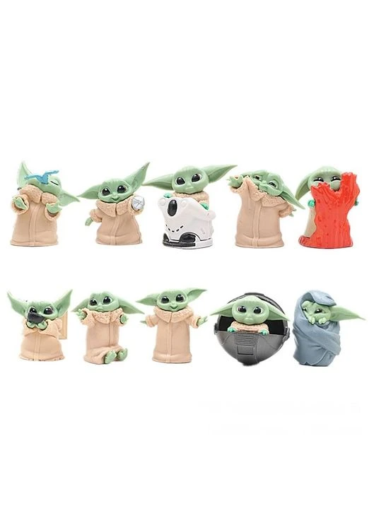 Звездные войны Мандалорец Малыш Йода Star Wars The Mandalorian Baby Yoda 10шт 5-6 см Shantou (280258322)