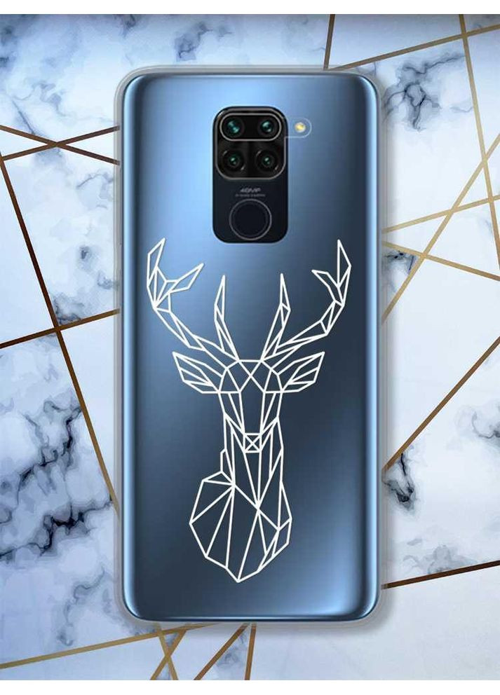 Прозорий чохол на Xiaomi Redmi Note 9 Pro / 9S / 9 Pro Max Олень (принт 129) Creative (359484731)