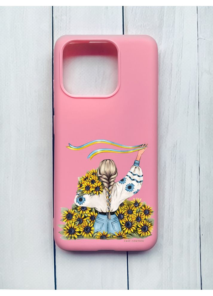 Матовый чехол на Xiaomi Redmi 12C Девушка с лентой (принт 25) CASE CONTROL (360707922)