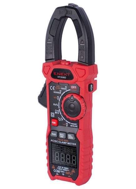 Мультиметр-клещи цифровые 240x85x47мм [p074006] e.tool.multitest.pro.HT208D E.NEXT (359379685)