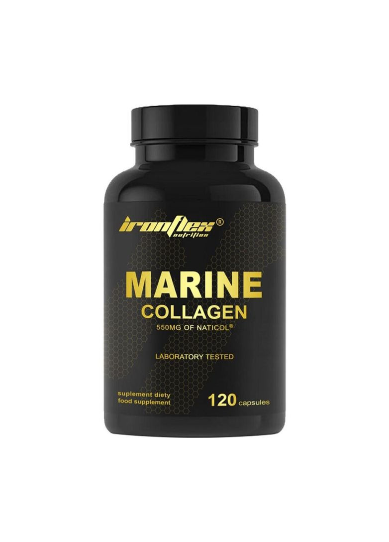 Препарат для суставов и связок Marine Collagen, 120 капсул Ironflex (324421884)