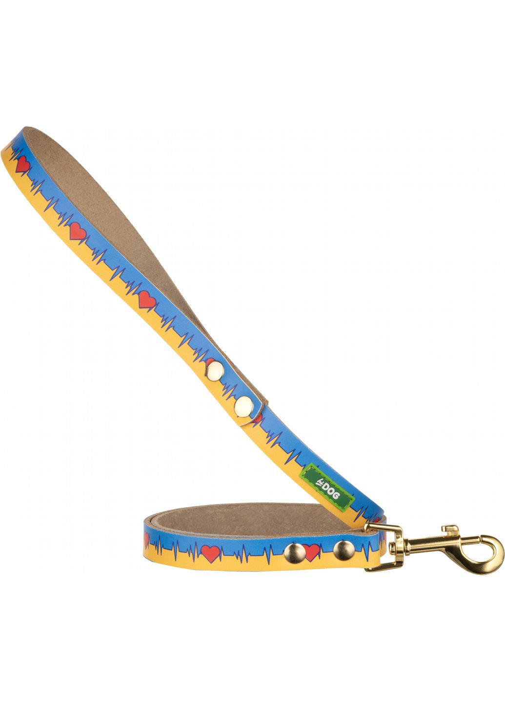 Повідець шкіряний розмір XS ширина 10 мм довжина 115 см Життя (2100103531017) Hi Dog (332880324)