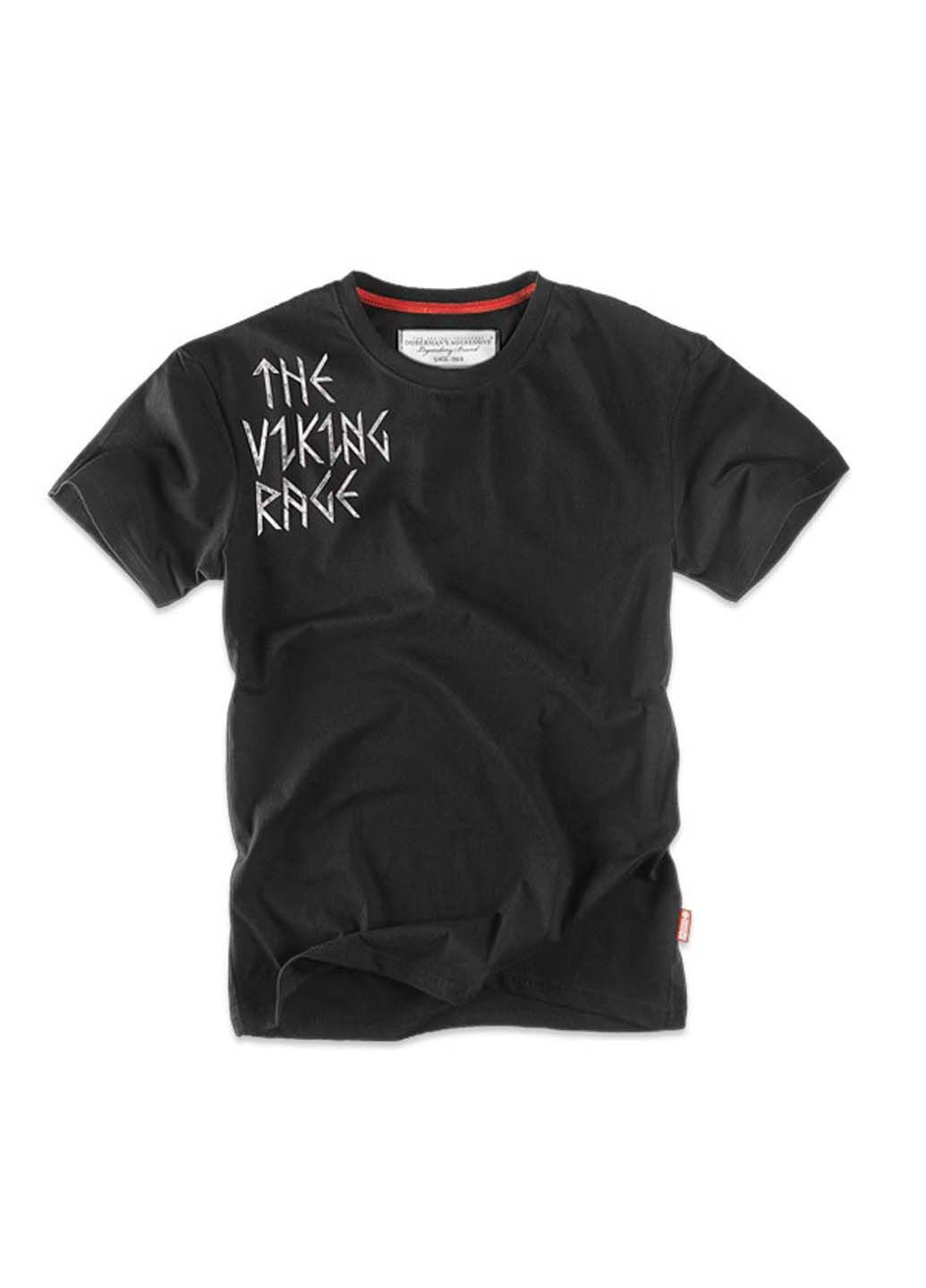 Черная футболка Dobermans Aggressive