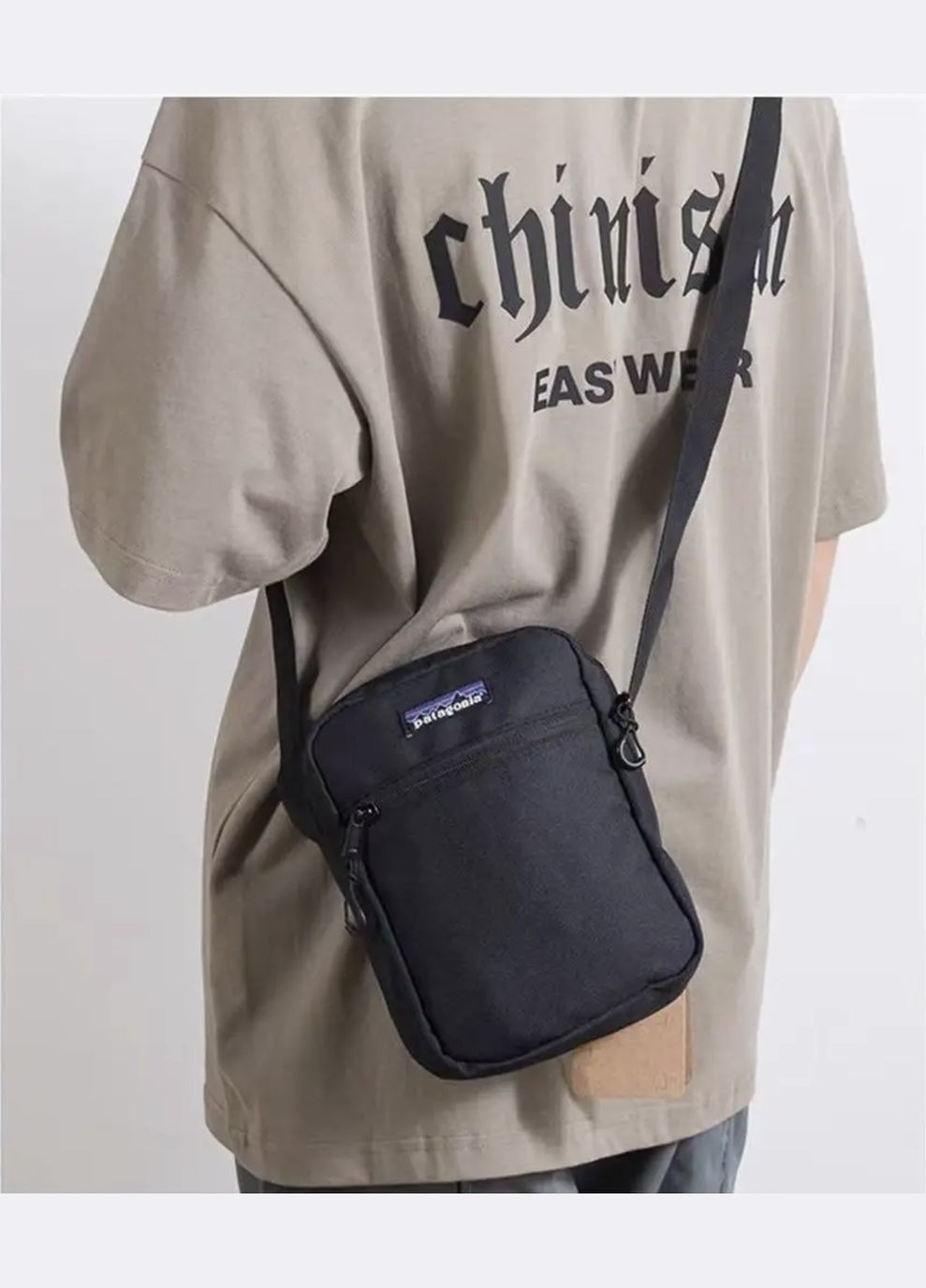 Сумка через плечо унисекс черного цвета. No Brand Мессенджер (322640230)