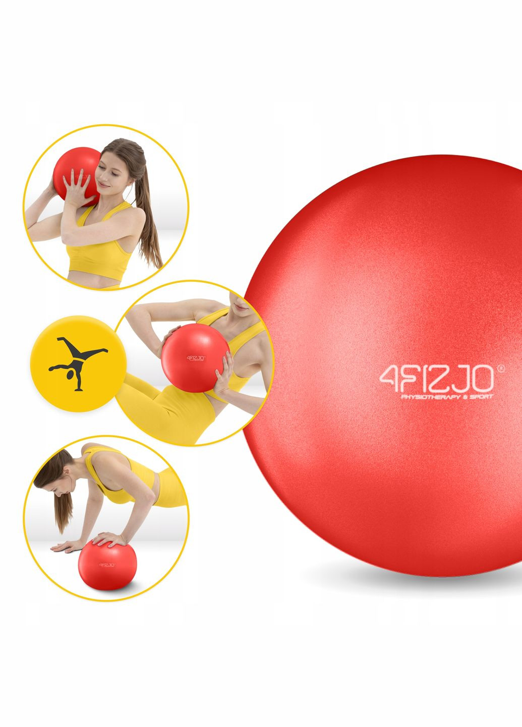 Мяч для гимнастики 22 см P-5907739310538 Red 4FIZJO (347317453)