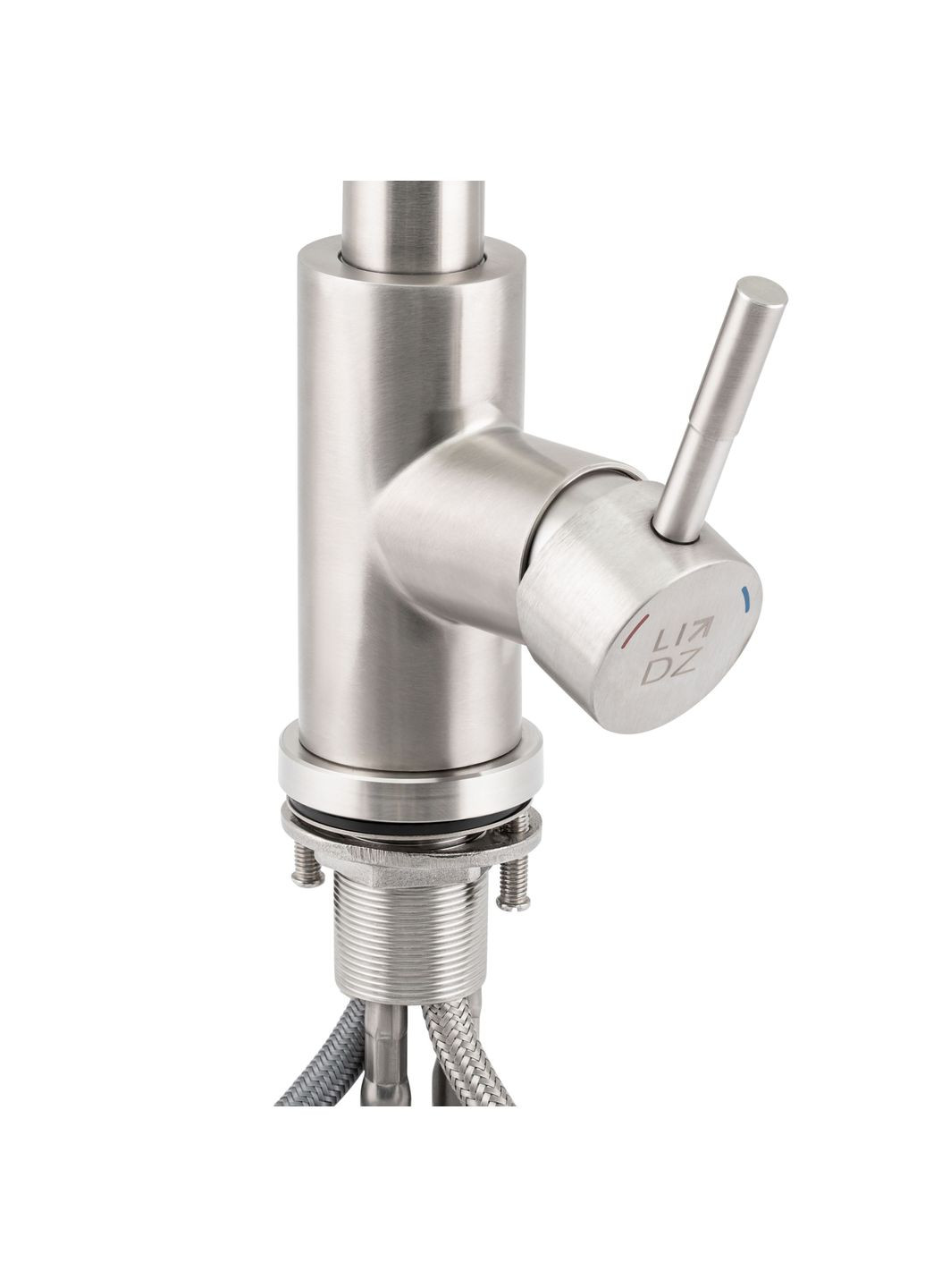 Смеситель для кухни Aria с выдвижным изливом (k35) LDARI015FL1NKS34944 Nickel LIDZ 015FL1 (323485730)