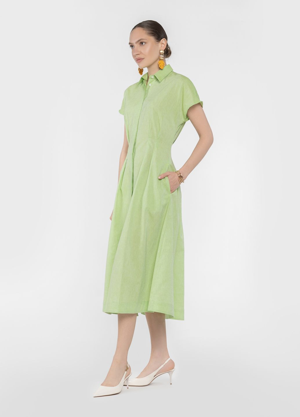 Зелена кежуал сукня жіноча зелена Arber