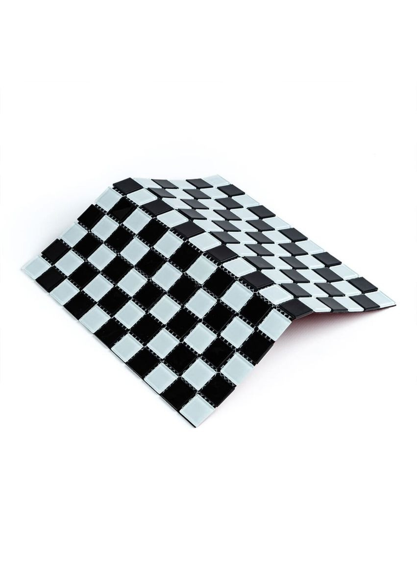 Мозаика из декоративного стекла шахматка 298х298х4,5мм SW-00002366 Sticker Wall (315790991)