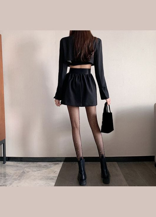 Колготы со стразами, женские, черные, 1 шт. No Brand (341828281)