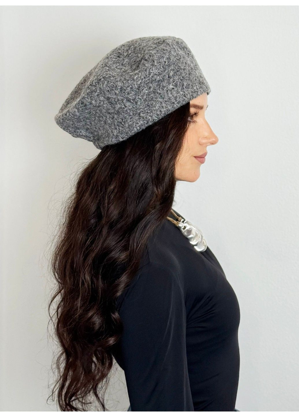 Теплый французский берет шерсть Альпака BANDANA QUEEN (364550794)