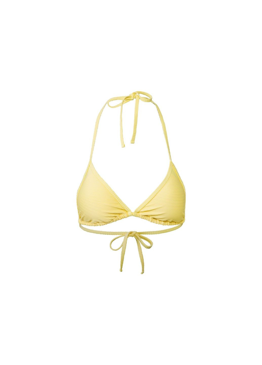 Верхня частина купальника на підкладці для жінки LYCRA® 348526 жовтий Esmara с открытой спиной, с открытыми плечами (285694629)