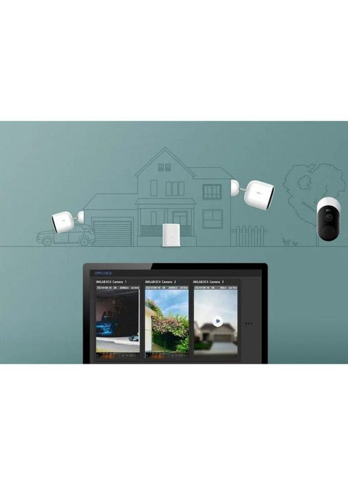 IP-камера відеоспостереження Spotlight Outdoor Battery Camera EC4 Set (CMSXJ31A_Gateway) IMILAB (314975521)