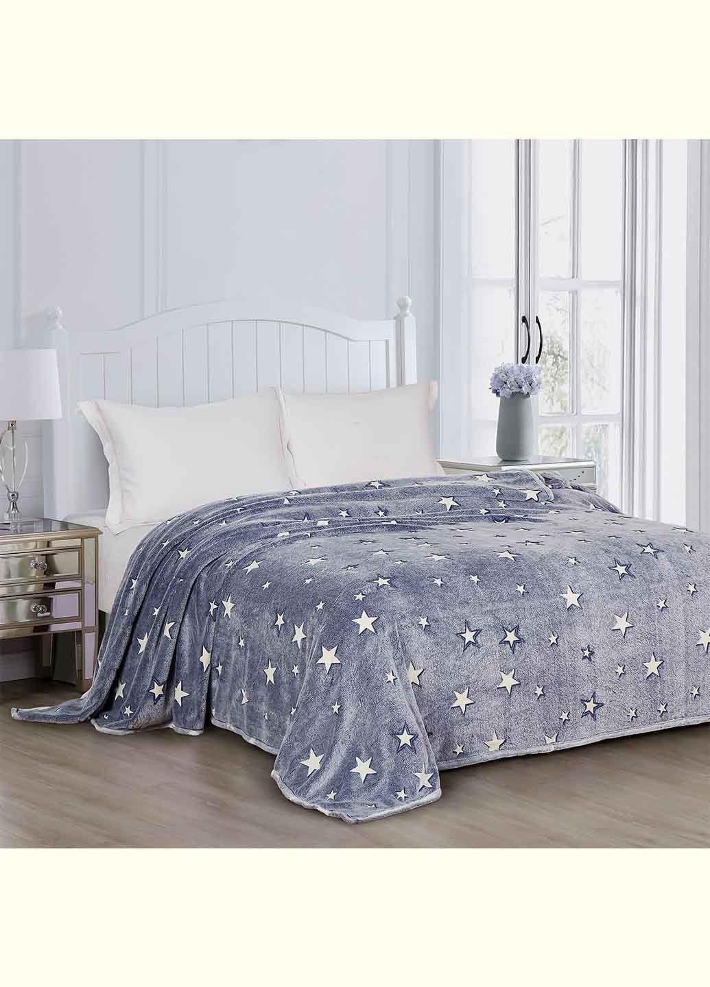 Плед фліс, що світиться в темряві Зоряна ніч 200х220 см (340067523) Love You 12345 (368895233)