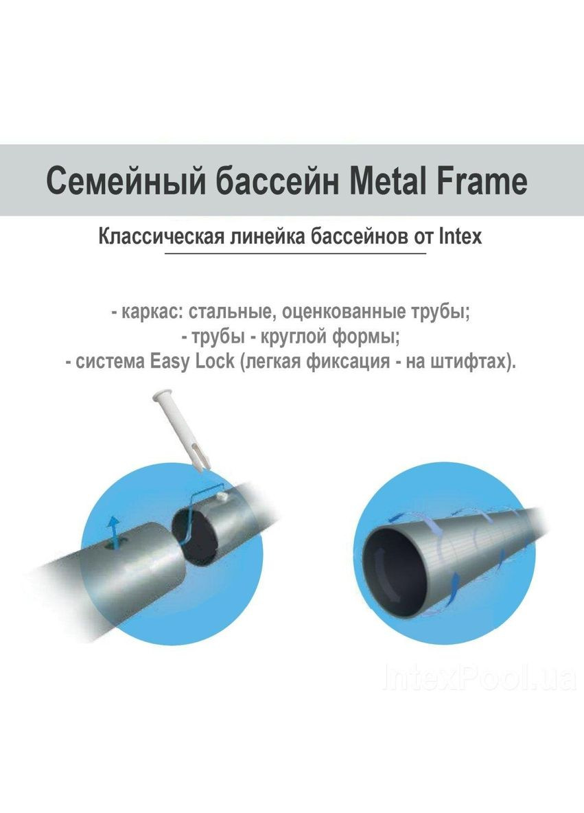 Бассейн каркасный с фильтр-насосом 366x76 см Круглый (28212) Intex (364112677)