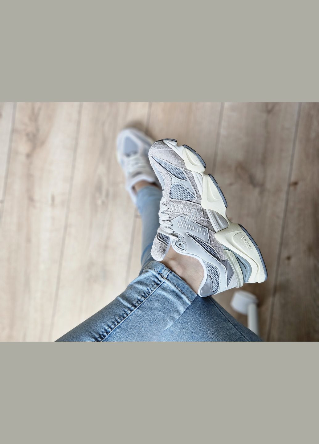 Кроссовки женские и мужские No Brand 9069 x Joe Freshgoods sea salt mindful grey | Нью Беланс 9060 серые демисезоны (316504436)