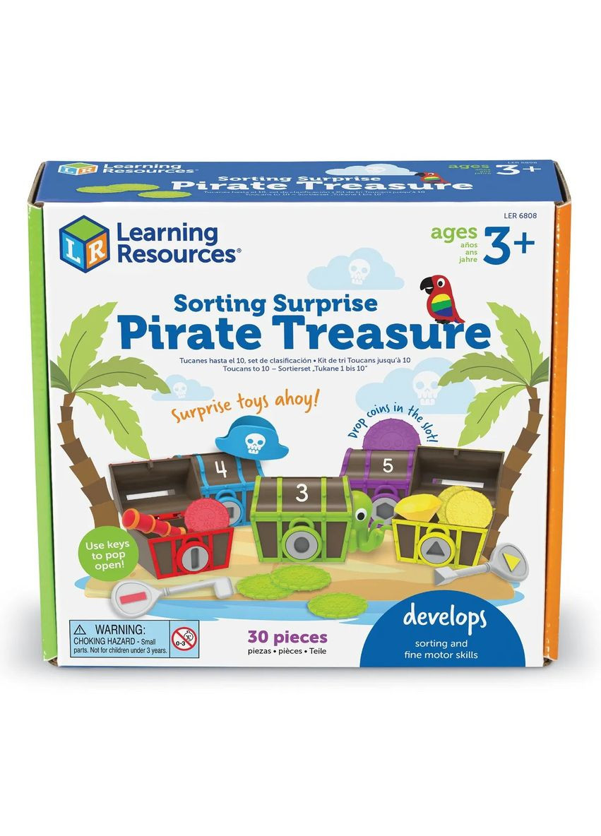 Игровой набор для сортировки и счета «Пиратские сокровища» Learning Resources (346392007)