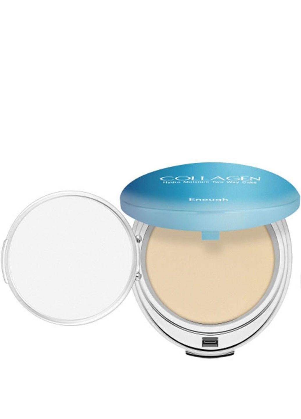 Колагенова пудра зі змінним блоком Collagen Hydro Moisture Two Way Cake SPF25 13г + 13г Тон 13 - Світлий Бежевий ENOUGH (317455061)