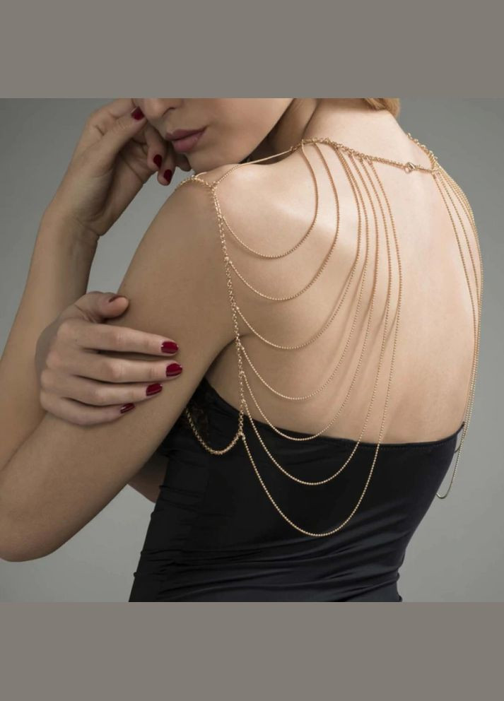 Золотий демісезонний ланцюжок на плечі indiscrets золотистий Bijoux