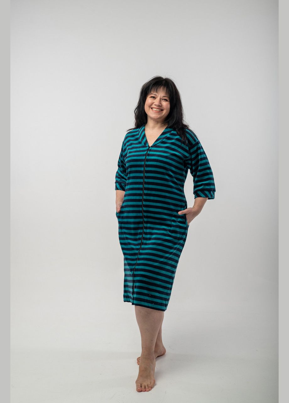 Жіночий велюровий халат на змійці V.O.G. (290664952)