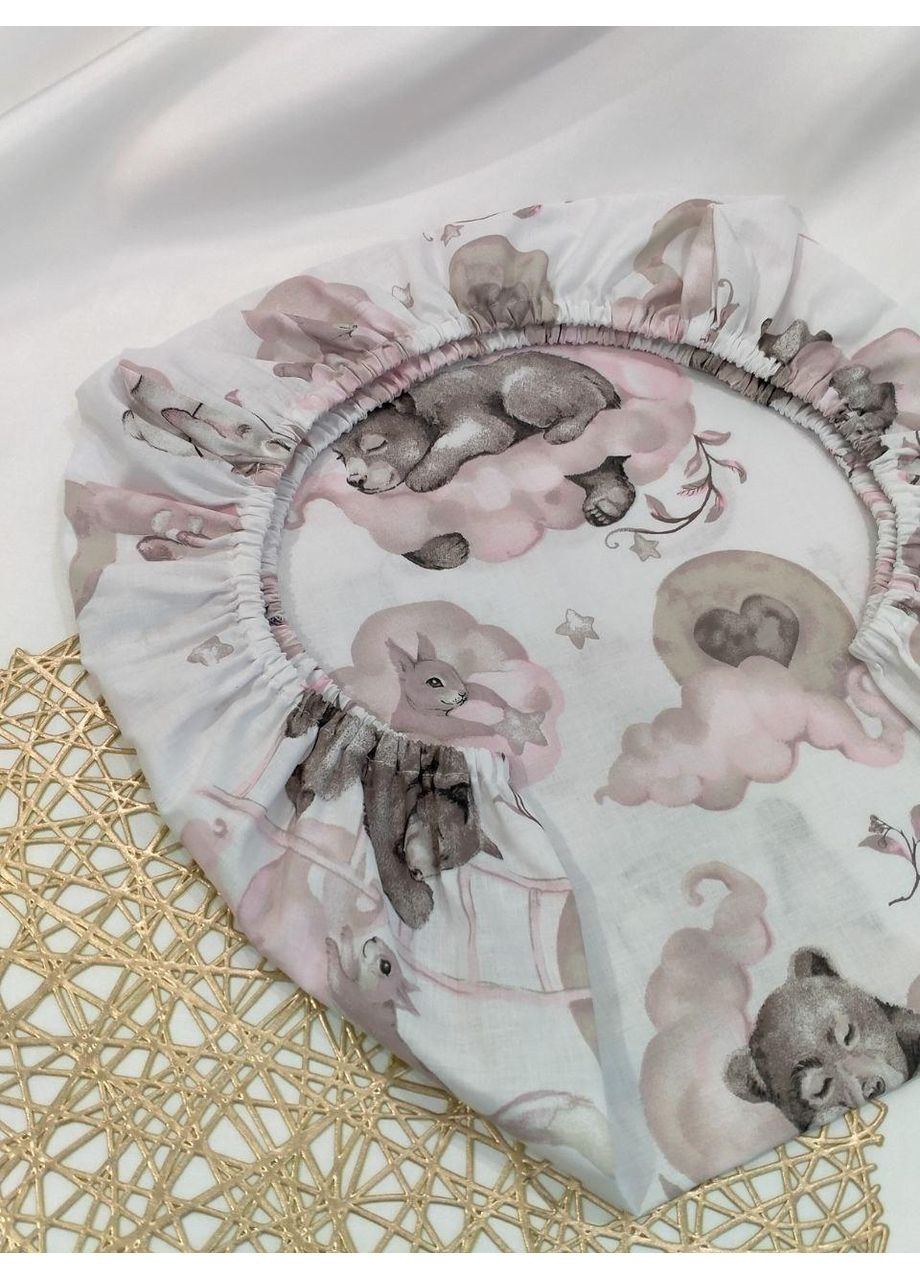 Простирадло на гумці у візочок, люльку, розмір 40*80 No Brand (370370066)