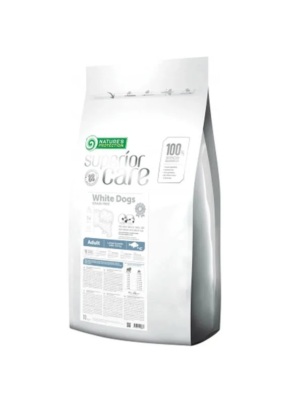 Сухий корм для собак Superior Care White Dogs White Fish Adult Large Breeds 10 кг (NPSC46339) Nature's Protection (398689446)