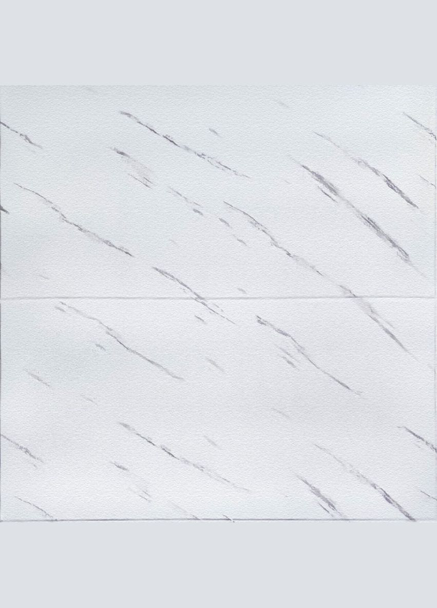 Самоклеюча 3D панель біла мармурова плитка 700х700х4мм (364) SW-00001142 Sticker Wall (298284406)