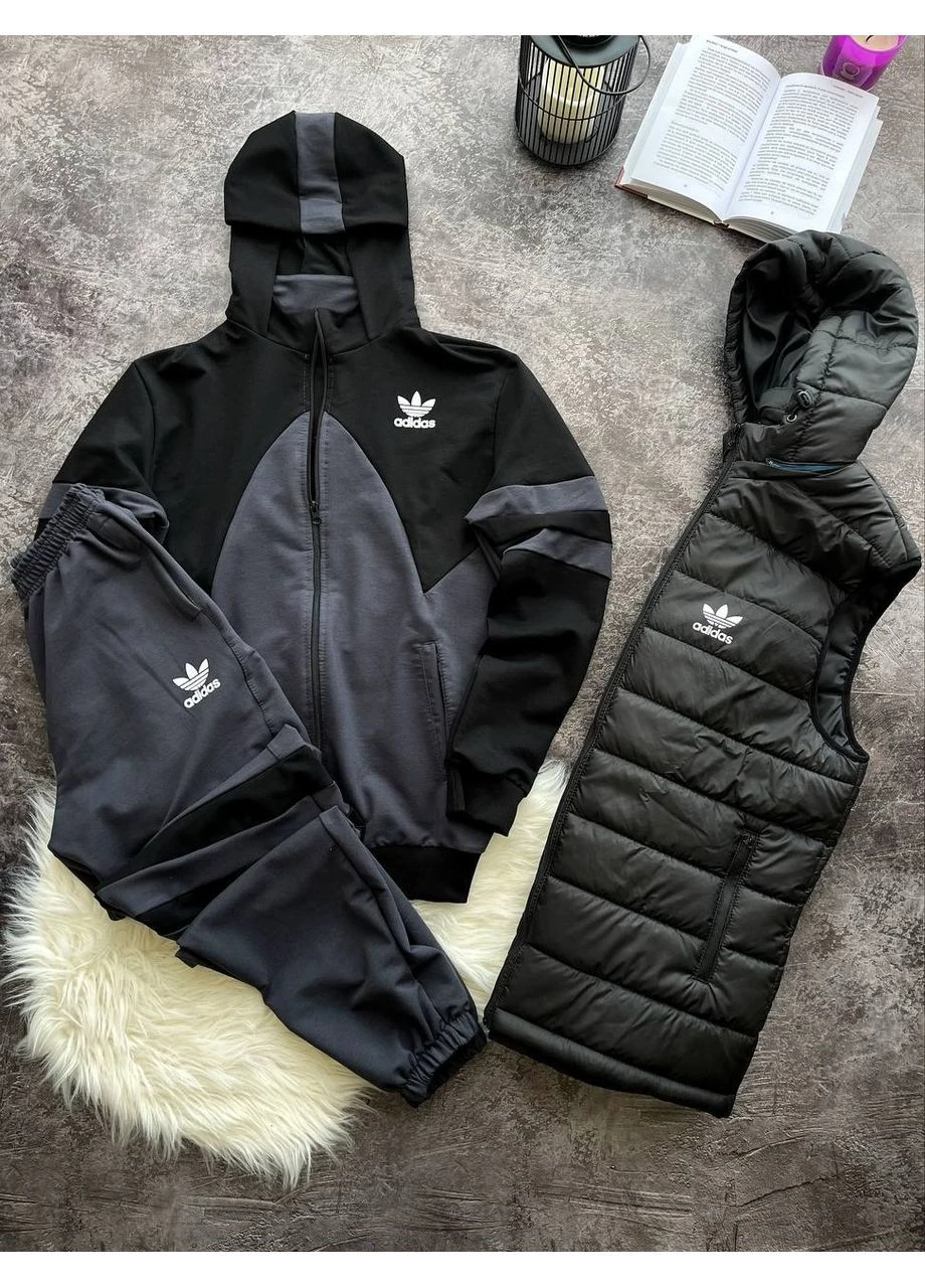 Спортивний костюм Adidas на замку з капюшоном📌 No Brand (376411985)